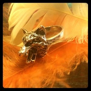 Size 6 Wolf Ring 9.25 Sterling Silver